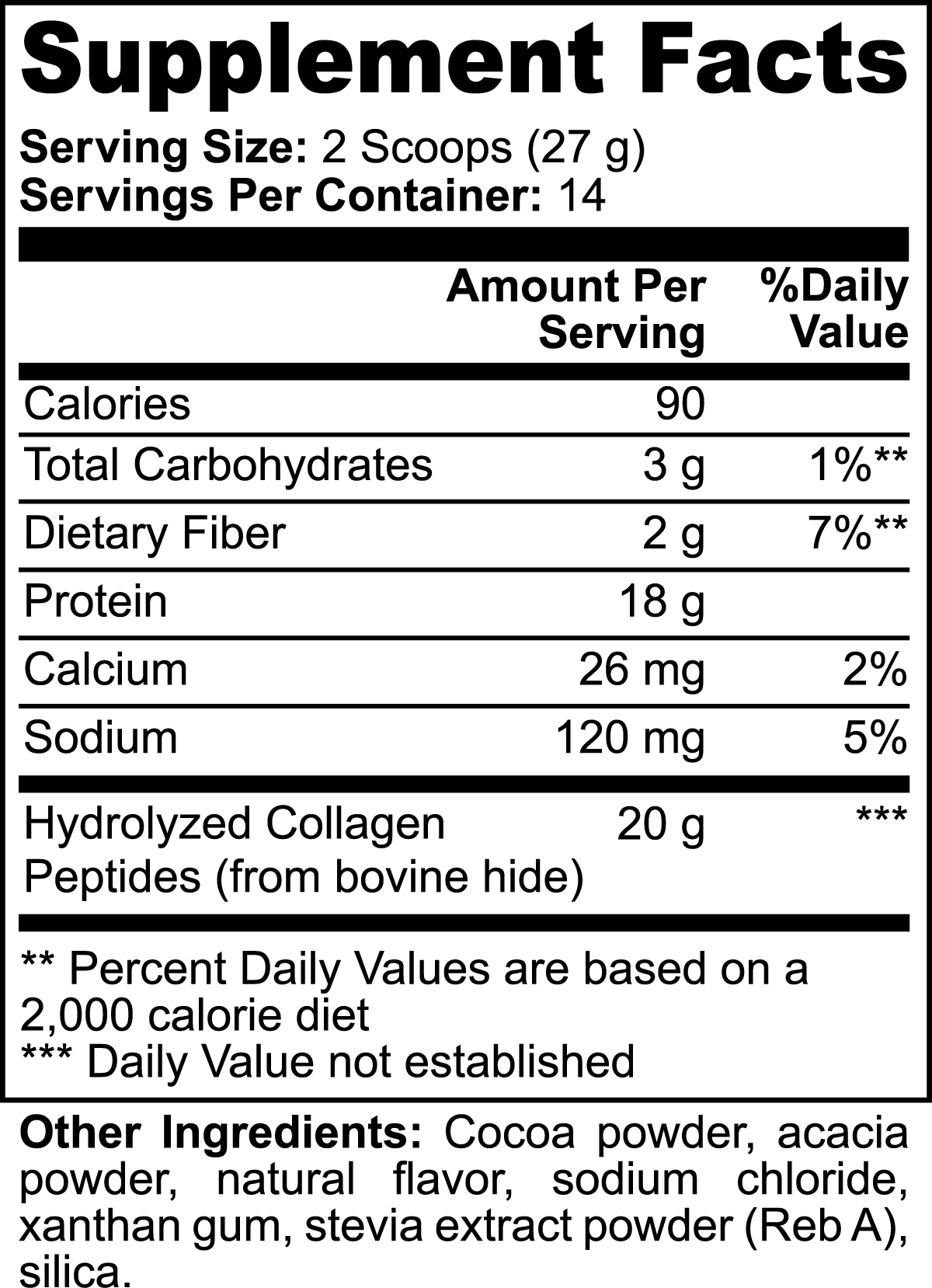 Grass-Fed Collagen Protein Powder (Chocolate)