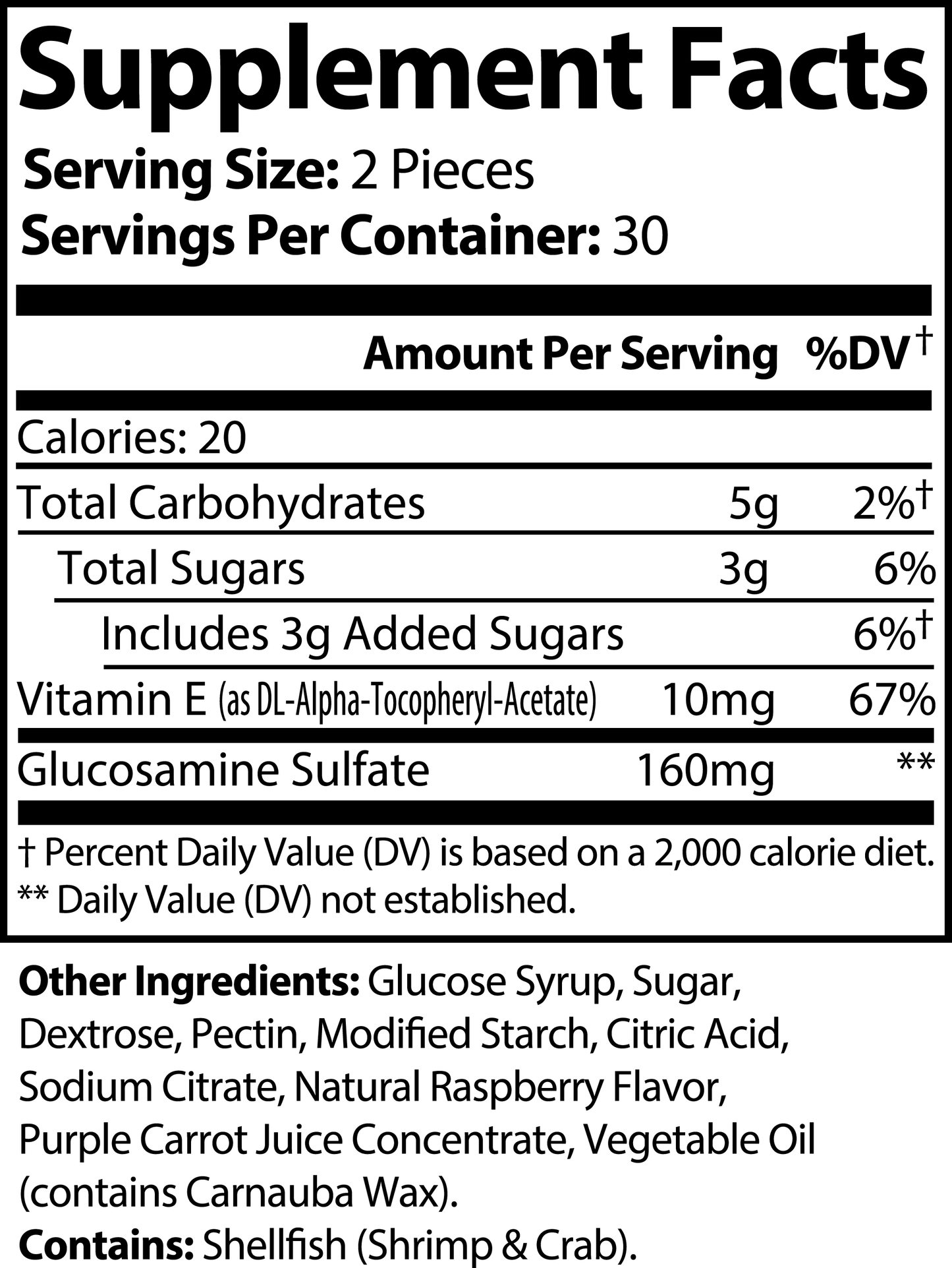 Joint Support Gummies (Raspberry)